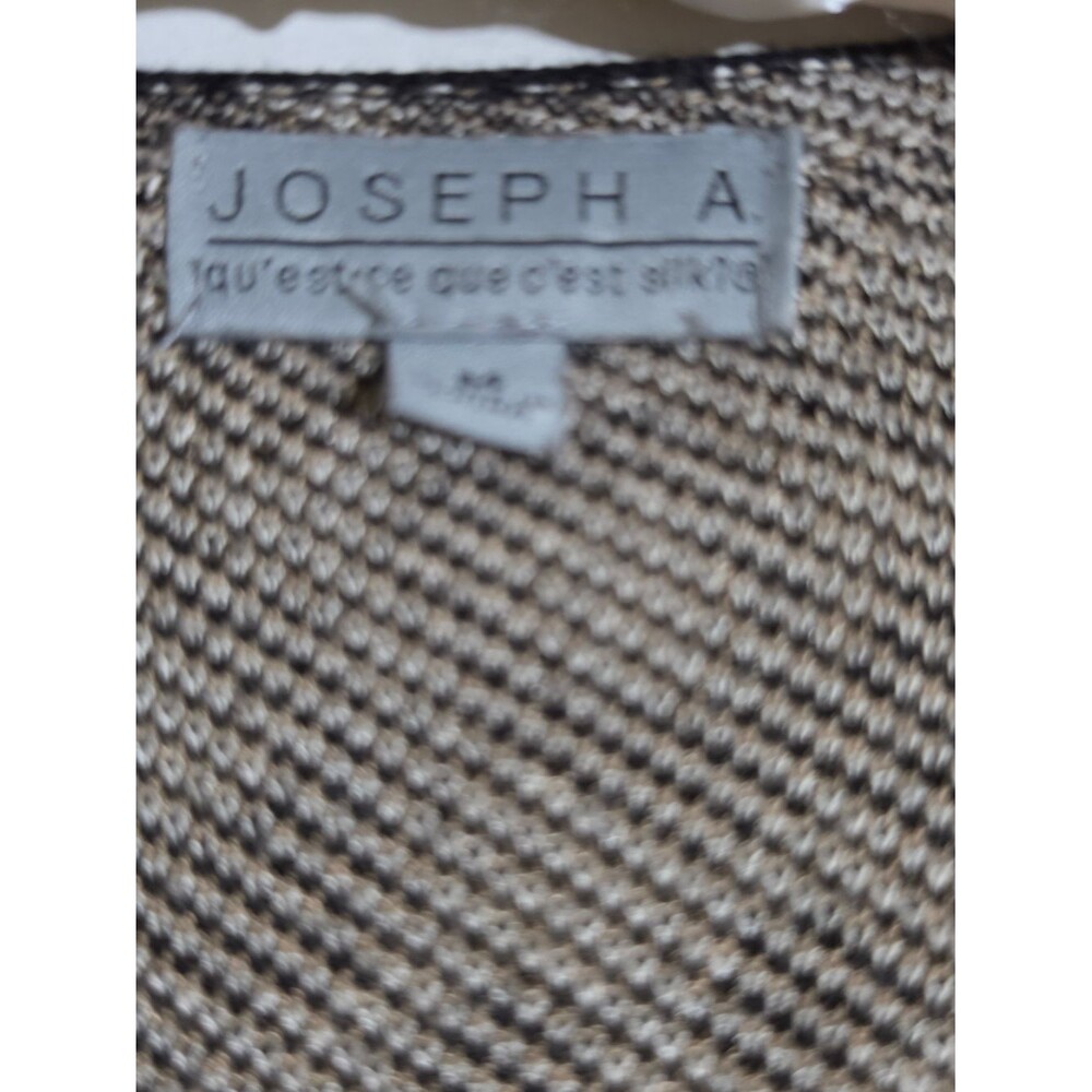Joseph Leopard Open-Front Cardigan Sweater - Black & Tan - Picture 3 of 4